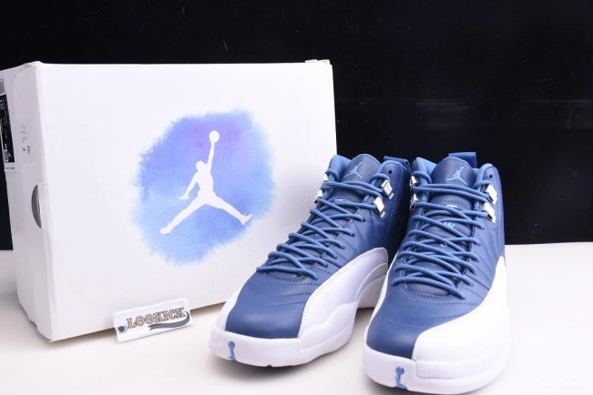 Kicktheory Stone Blue Air 130690-404 Jordan 12 Retro 0818